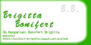 brigitta bonifert business card